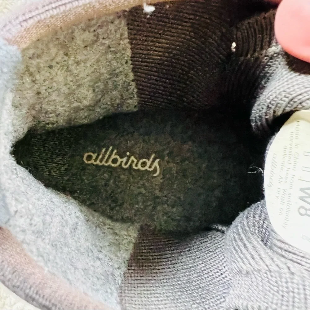 ALLBIRDS WOMENS TREE TOPPERS HIGH TOP SNEAKERS DARK GRAY SIZE 8
